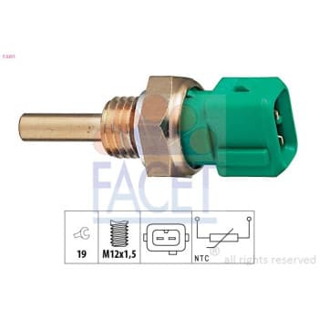 Sonde de température, liquide de refroidissement Made in Italy - OE Equivalent 7.3211 Facet