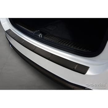 Protection de seuil de coffre en inox noir mat adaptable sur Mercedes GLE II W167 & GLE II 53 AMG 2019- 'Ribs&#3