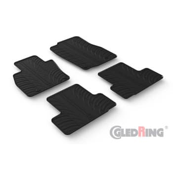 Tapis en caoutchouc sur mesure pour Mazda CX-60 Hybrid 2022- (profil T 4 pièces)