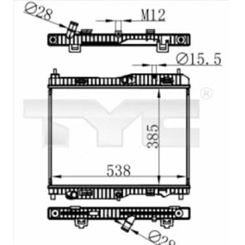 Radiateur 710-0059 TYC
