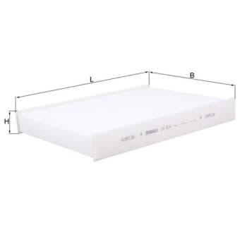 Filtre, air de l'habitacle LA 814 Mahle