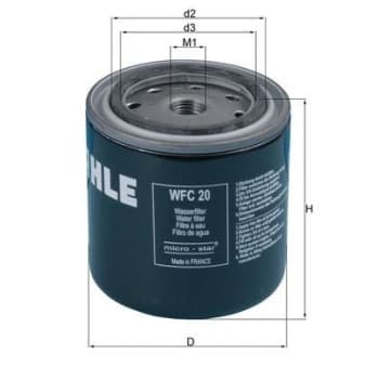 Filtre de liquide de refroidissement WFC 20 Mahle