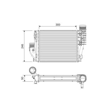 Intercooler, échangeur 818304 Valeo