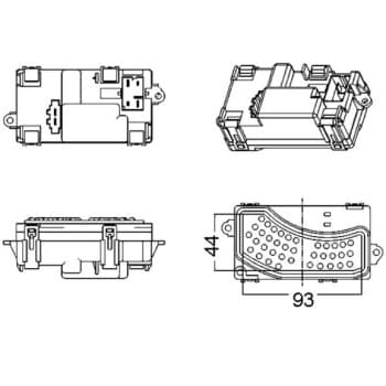 Régulateur, pulseur d'air habitacle BEHR