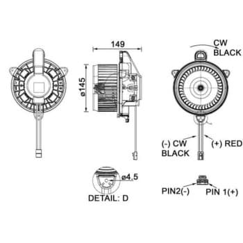 Ventilateur de chauffage AB 278 000P Mahle