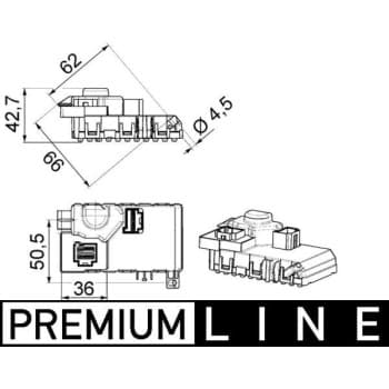 Régulateur, pulseur d'air habitacle BEHR *** PREMIUM LINE ***