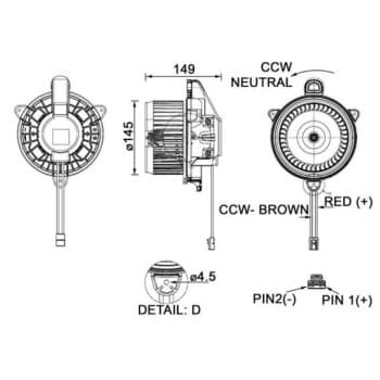 Ventilateur de chauffage AB 277 000P Mahle