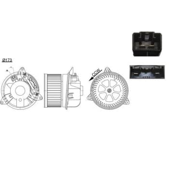 Ventilateur de chauffage AB 195 000S Mahle