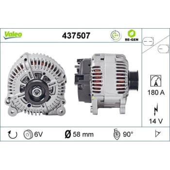 Alternateur REMANUFACTURED PREMIUM 437507 Valeo