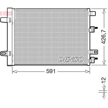 Condenseur, climatiseur DCN17063 Denso