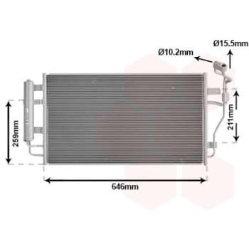 Condenseur, climatiseur 13015713 International Radiators