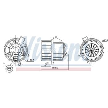 Ventilation intérieure 87617 Nissens