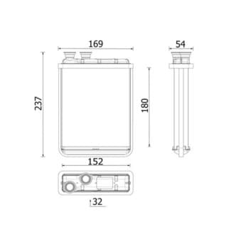 Radiateur de chauffage, chauffage intérieur