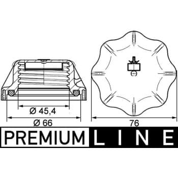 Bouchon, réservoir de liquide de refroidissement BEHR *** PREMIUM LINE ***