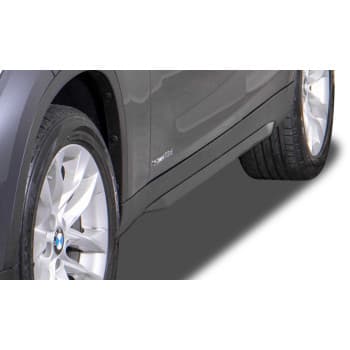 Jupes latérales &#39;Slim&#39; sur mesure pour BMW X1 (E84) 2009-2015 (ABS noir brillant)
