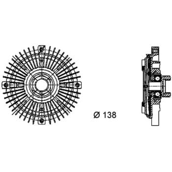 Embrayage, ventilateur de radiateur PREMIUM LINE