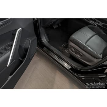 Seuils de porte en acier inoxydable sur mesure pour Toyota Corolla Cross 2020 - 'Cross' 4 pièces
