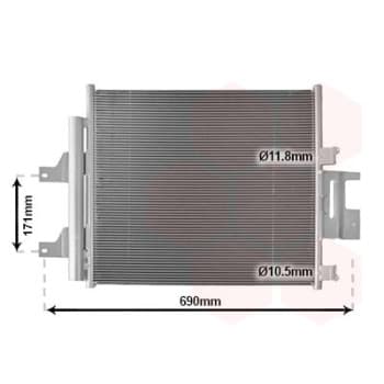 Condenseur, climatiseur 77015702 International Radiators