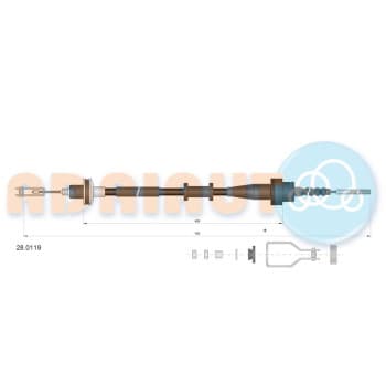 Cable d'embrayage