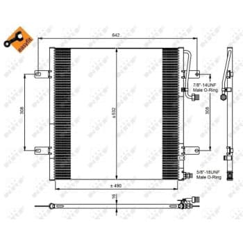 Condenseur, climatiseur 350084 NRF