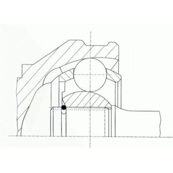 Kit de réparation de joint homocinétique, arbre de transmission 21590 Spidan