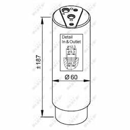 Filtre déshydratant, climatisation EASY FIT 33327 NRF