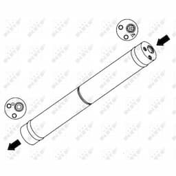 Filtre déshydratant, climatisation 33141 NRF