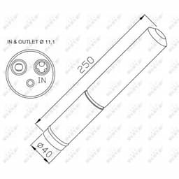 Filtre déshydratant, climatisation 33295 NRF