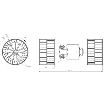 Ventilateur de chauffage 34284 NRF