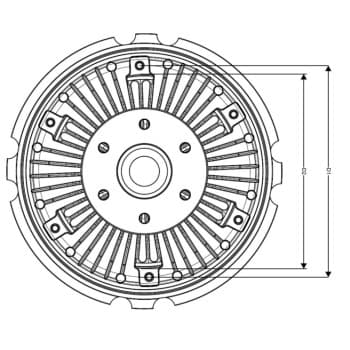 Embrayage, ventilateur de radiateur 49721 NRF