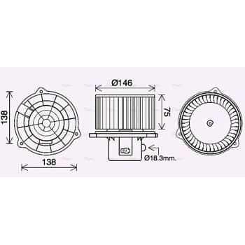 ventilateur de poêle HY8462 Ava Quality Cooling