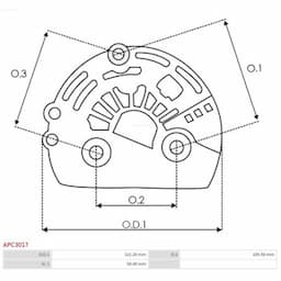 Capot de protection, alternateur/dynamo