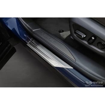 Seuils de porte en acier inoxydable sur mesure pour Lexus RX V 2022 - 'Lines' - 4 pièces