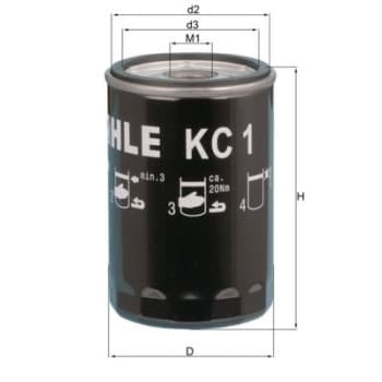 Filtre à carburant KC 1 Mahle