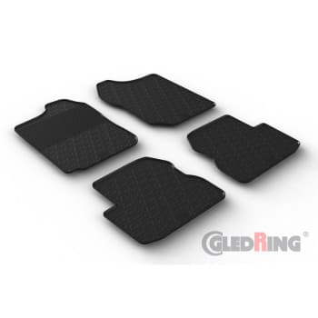 Tapis en caoutchouc sur mesure pour Suzuki Jimny (FJ) 1998-2018 (profil T 4 pièces)