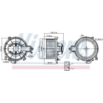 Ventilation intérieure 87616 Nissens