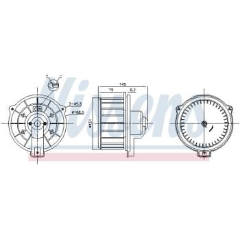 Ventilation intérieure 87615 Nissens