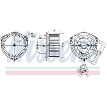 Ventilation intérieure 87454 Nissens