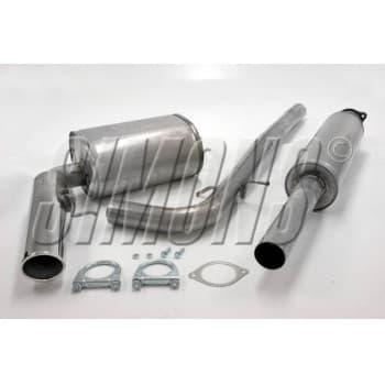Pot d'échappement Simons sur mesure pour Volvo V70N 2.4 2001-