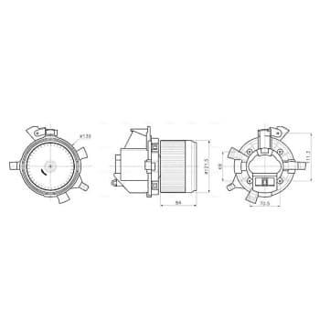 Ventilation intérieure CN8342 Ava Quality Cooling