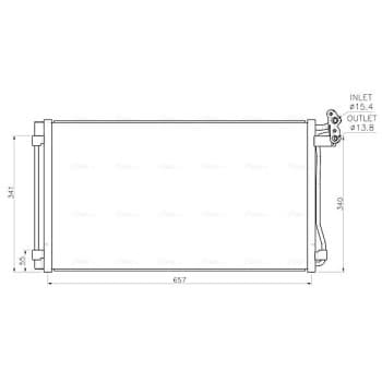 Condenseur, climatisation VN5440D Ava Quality Cooling