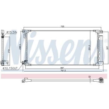 Condenseur, climatisation TO5796D Ava Quality Cooling
