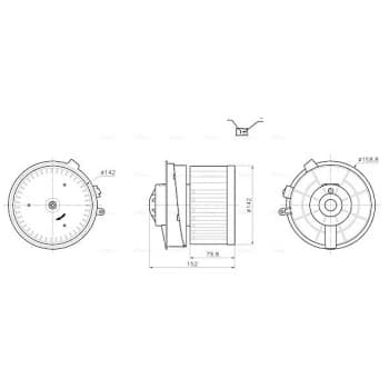 Ventilation intérieure DN8486 Ava Quality Cooling