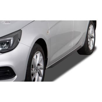 Jupes latérales &#39;Slim&#39; sur mesure pour Opel Astra K 3/5 portes 2015-2021 (ABS noir brillant)