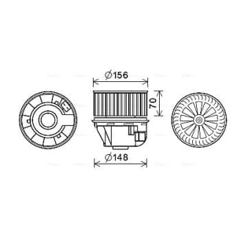 ventilateur de poêle FD8612 Ava Quality Cooling