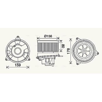 ventilateur de poêle FD8638 Ava Quality Cooling