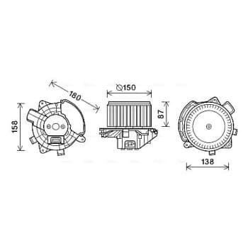 ventilateur de poêle FT8409 Ava Quality Cooling