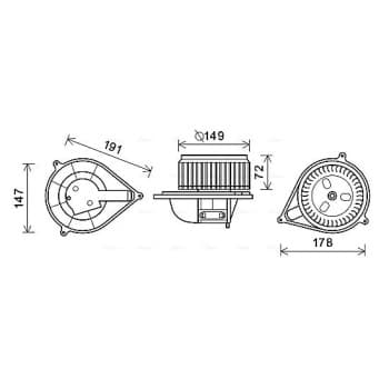 ventilateur de poêle FT8427 Ava Quality Cooling