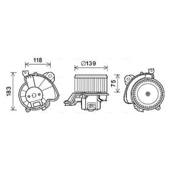 ventilateur de poêle FT8431 Ava Quality Cooling