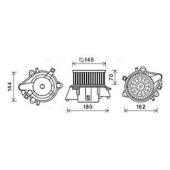 ventilateur de poêle FT8437 Ava Quality Cooling